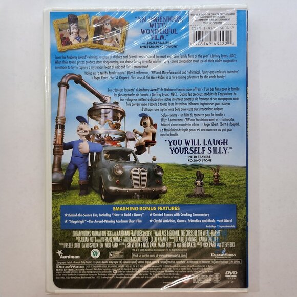 Wallace and Gromit the Curse of the Were Rabbit DVD New - Picture 2 of 4